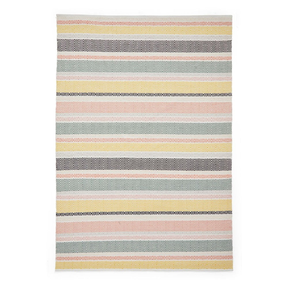 Covor țesut manual din bumbac 80x150 cm Cascade Pastel Multi – Think Rugs