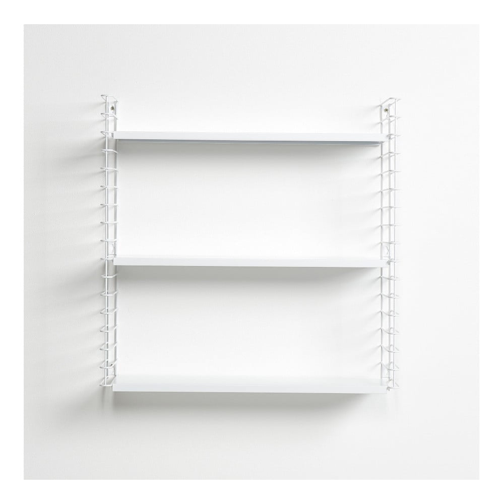Etajeră cu 3 nivele cu polițele albe Metaltex Libro, lățime 70 cm bonami.ro imagine 2022