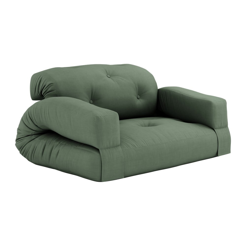 Canapea verde extensibilă 140 cm Hippo – Karup Design 140
