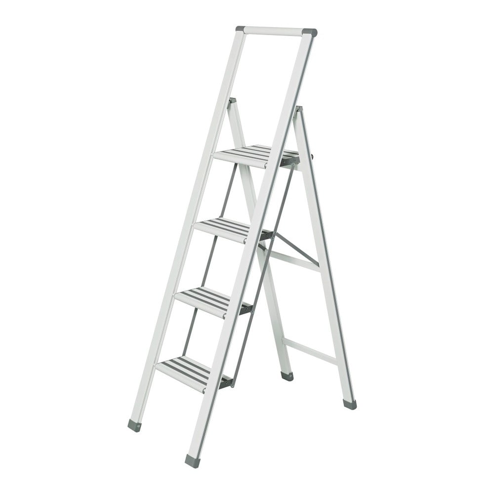 Scără pliantă Wenko Ladder, înălțime 153 cm, alb bonami.ro pret redus