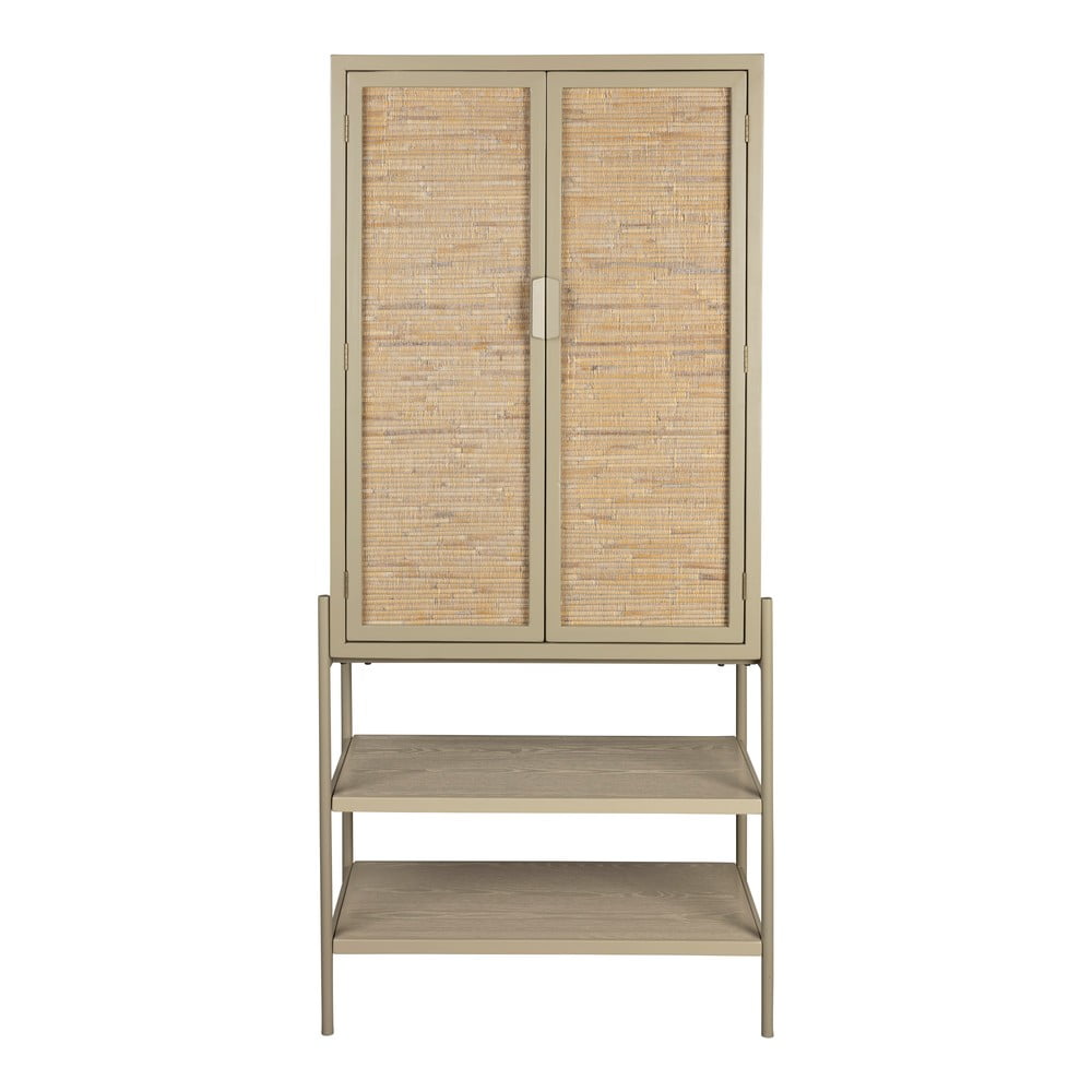Dulap bej din lemn de brad 70x160x36 cm Yasu – Dutchbone