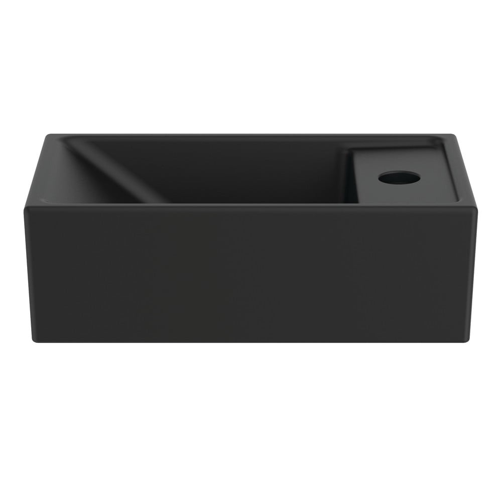 Chiuvetă mică pentru WC negru-mat din ceramică 37x21 cm i.Life S – Ideal Standard