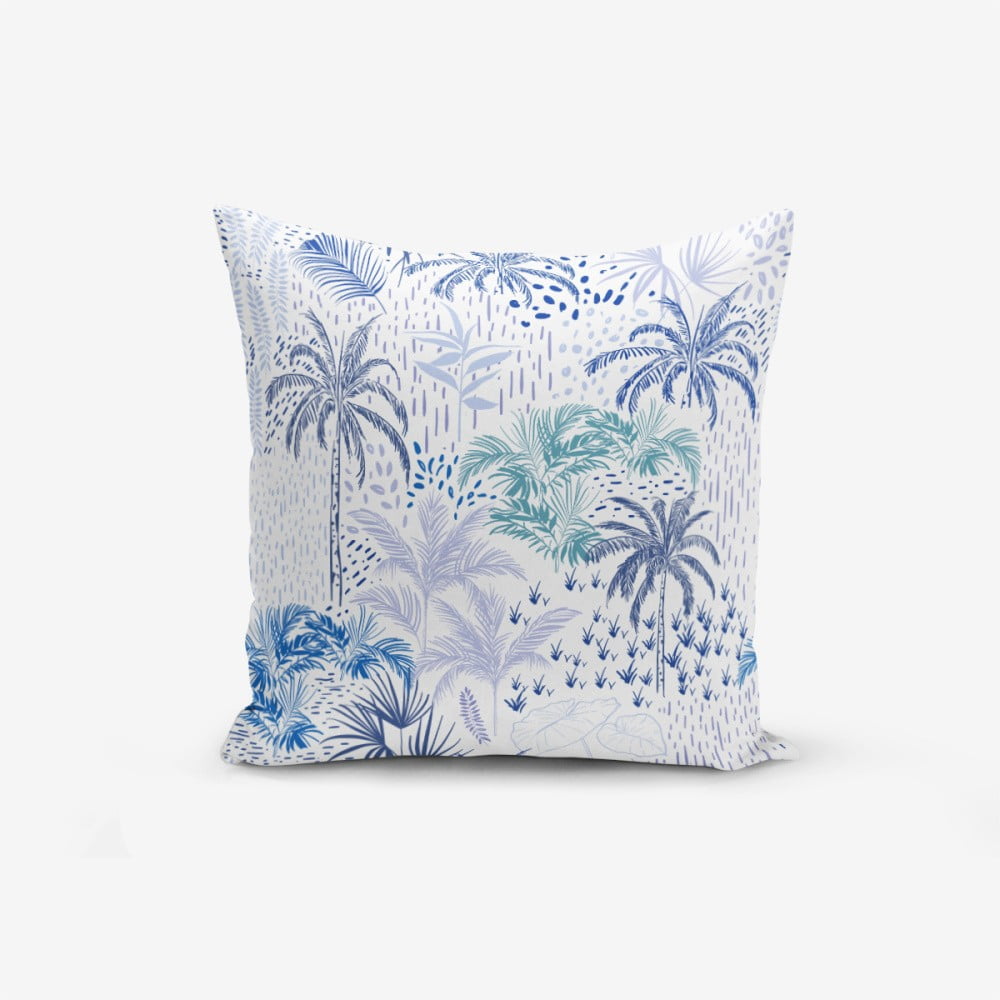 Față de pernă Minimalist Cushion Covers Turquise Palm, 45 x 45 cm