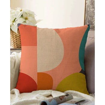 Față de pernă din amestec de bumbac minimalist cushion covers circles, 55 x 55 cm