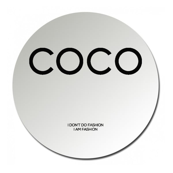 Oglindă rotundă Velvet Atelier Coco Chanel, ø 25 cm