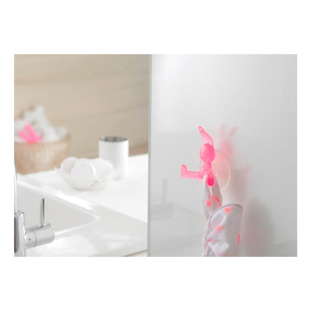 Cârlig cu ventuză Compactor Bunny, roz bonami.ro imagine 2022