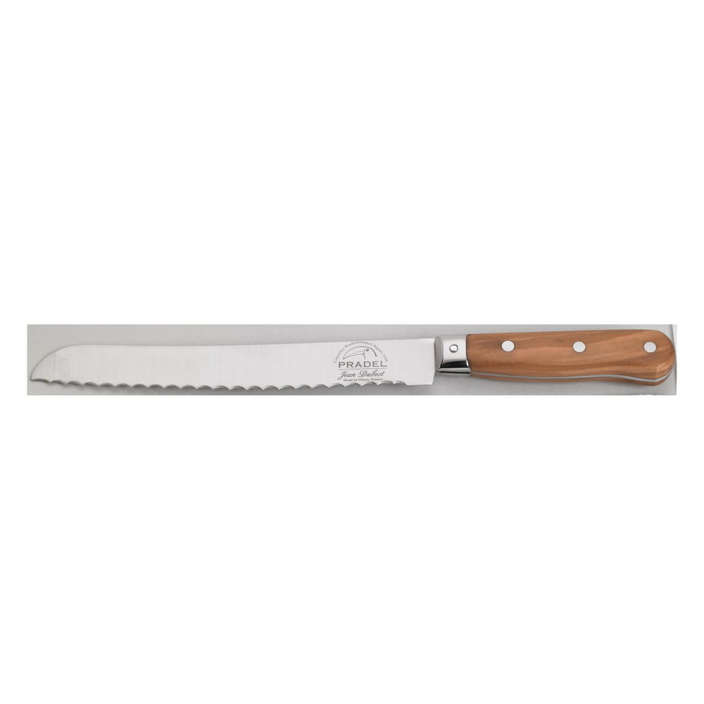 Cuțit din inox pentru pâine Jean Dubost Olive, lungime 20 cm