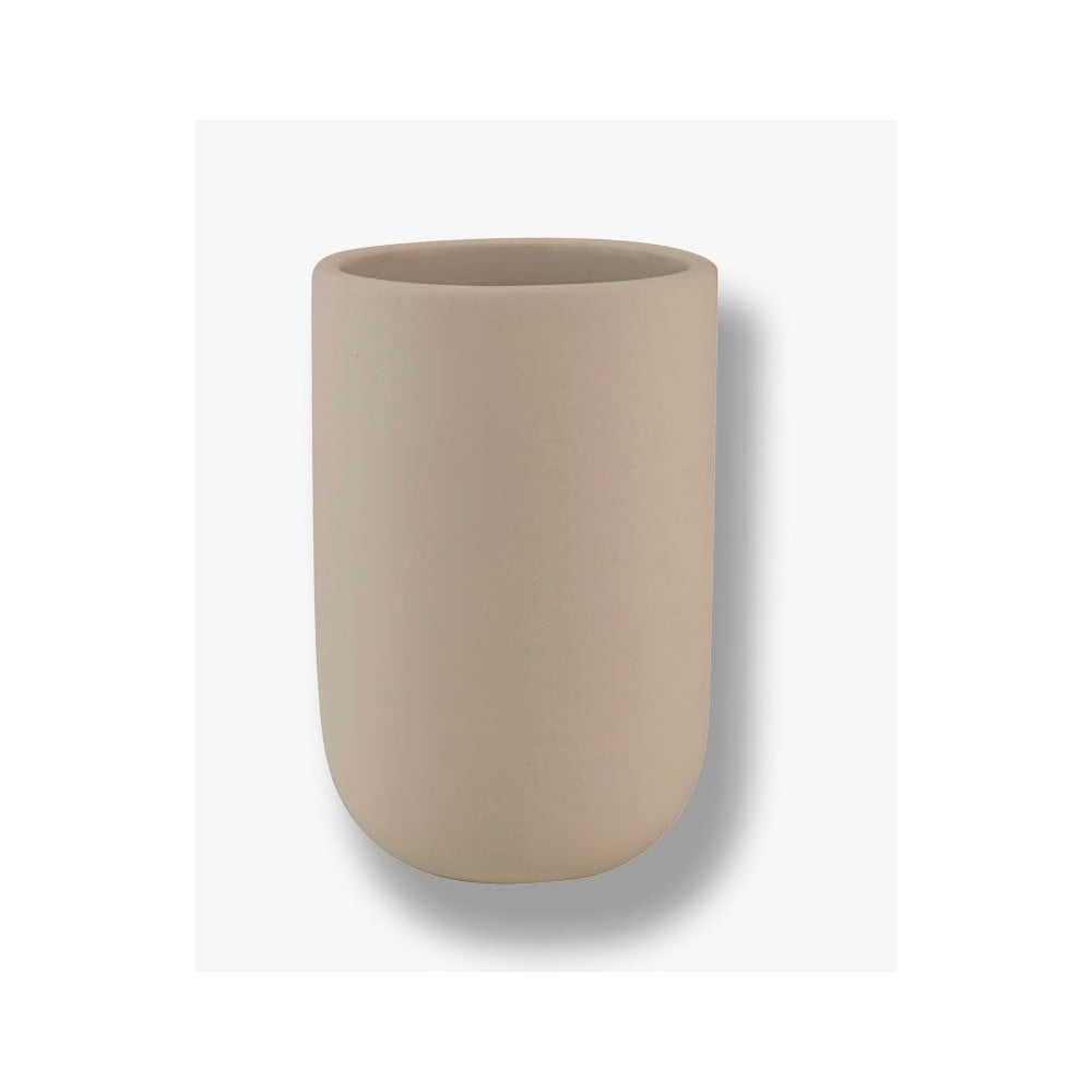 Perie de WC crem din ceramica Lotus a€“ Mette Ditmer Denmark