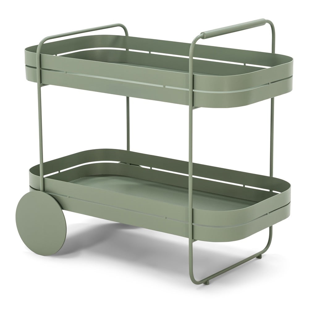 Măsuță de servire cu roți din metal 74x42 cm Gin & Trolley – Spinder Design