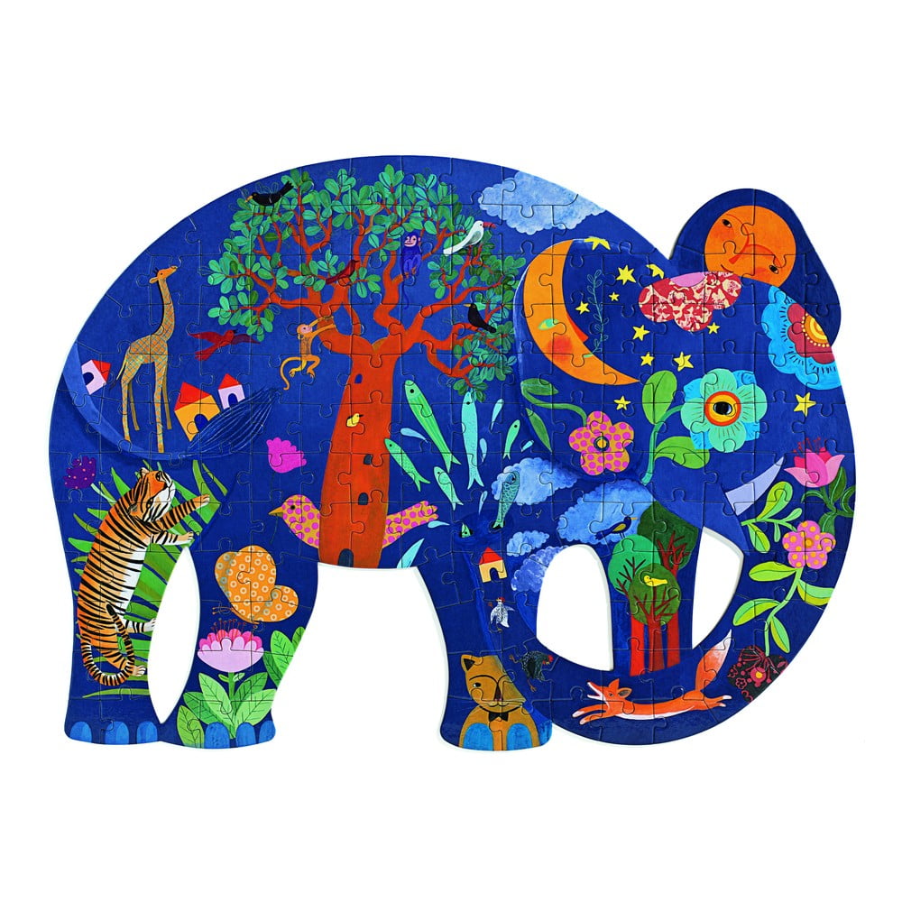Puzzle cu 150 de piese pentru copii Djeco Elephant bonami.ro imagine 2022