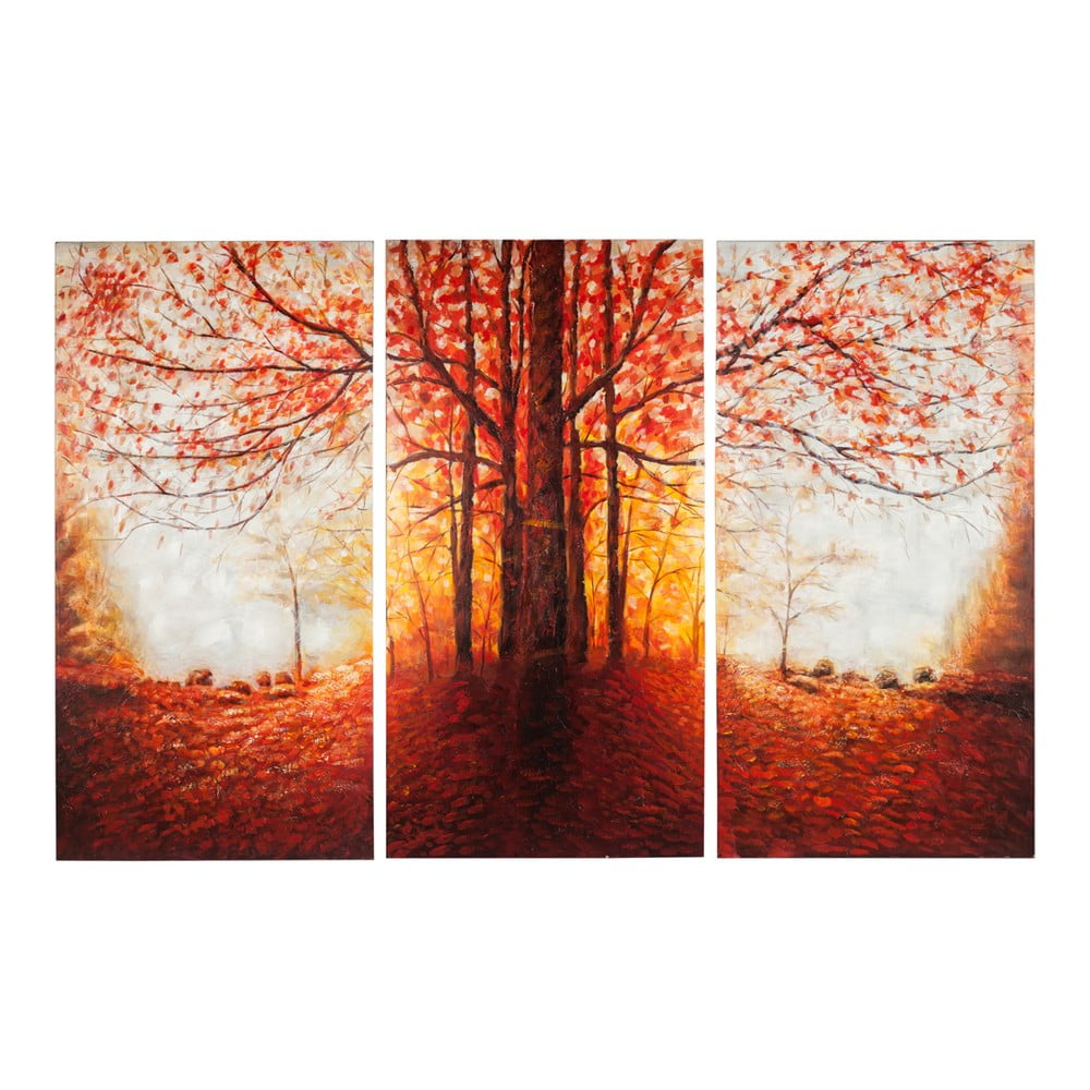 Tabou pictat manual J-Line Tree Autumn, 50x100 cm
