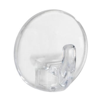 Set 3 cârlige autoadezive transparente wenko round