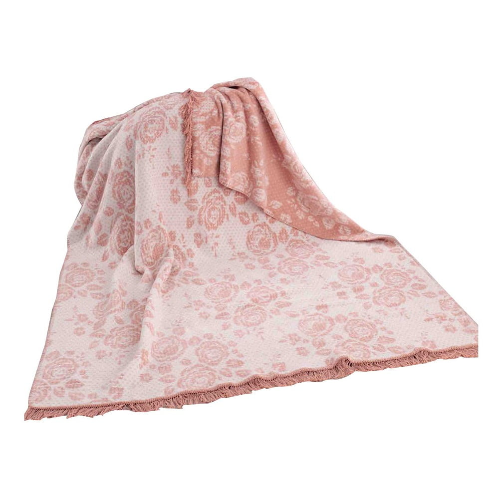 Pătură din amestec de bumbac Armanda Aksu Lily, 200 x 150 cm Armada