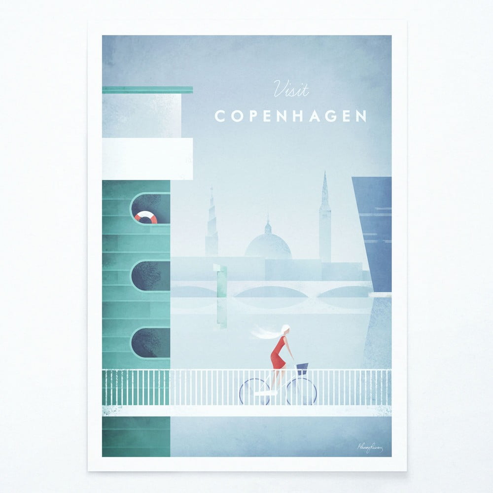 Poster Travelposter Copenhagen, A3 bonami.ro imagine 2022