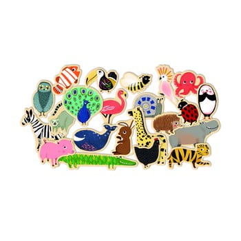 Joc cu magneți pentru copii djeco „la zoo”