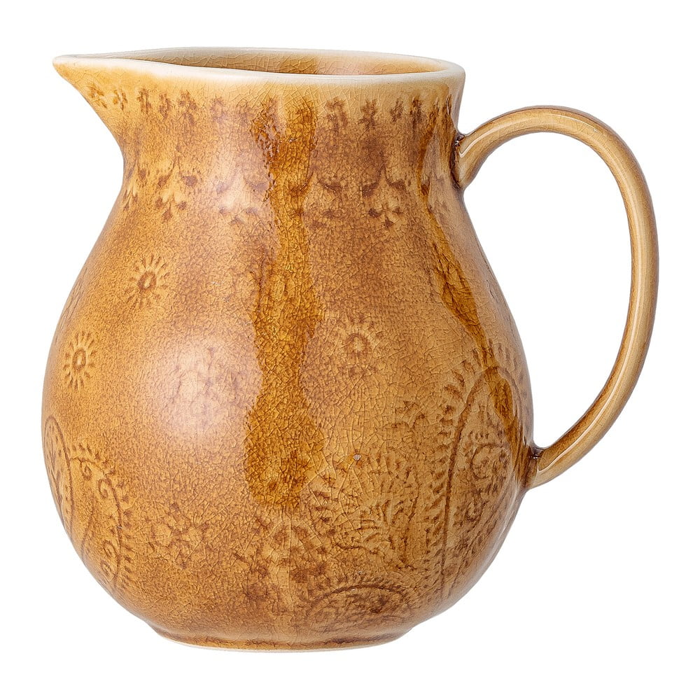 Cană carafă din gresie ceramică Bloomingville Rani, 1,2 l, galben Bloomingville imagine 2022