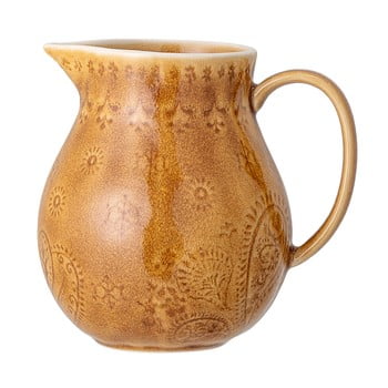 Cană carafă din gresie ceramică bloomingville rani, 1,2 l, galben
