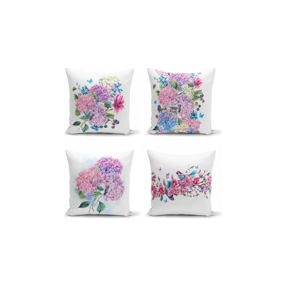 Set 4 fețe de pernă decorative Minimalist Cushion Covers Purple Pink, 45 x 45 cm bonami.ro
