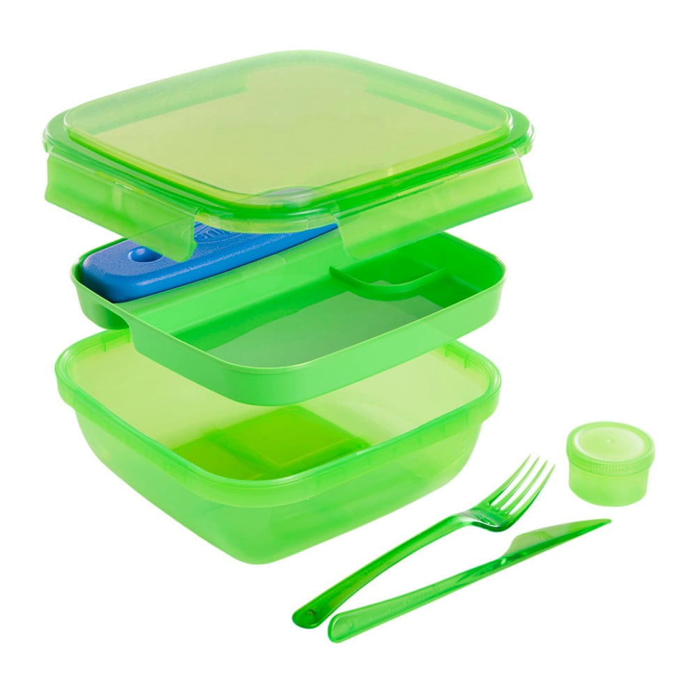 Cutie prânz cu tacâmuri Snips Lunch, 1,5 l, verde bonami.ro imagine 2022