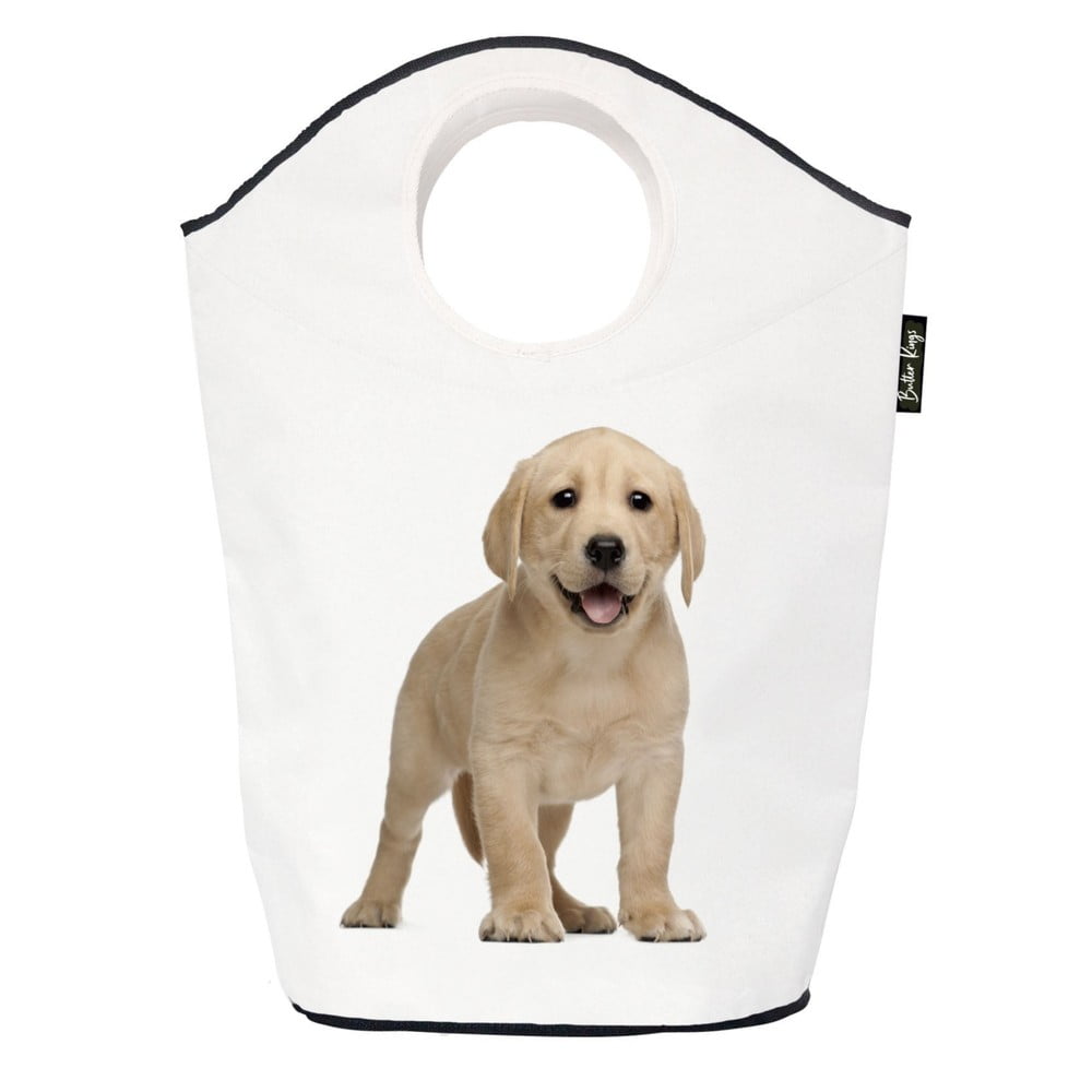 Coș de jucării pentru copii alb din material textil 57x26x70 cm The Cutest Ones – Butter Kings
