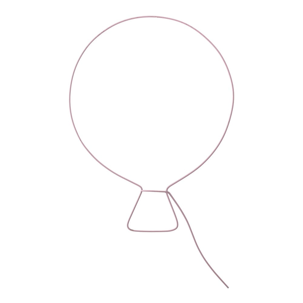 Decorațiune de perete din metal bloomingville mini, roz