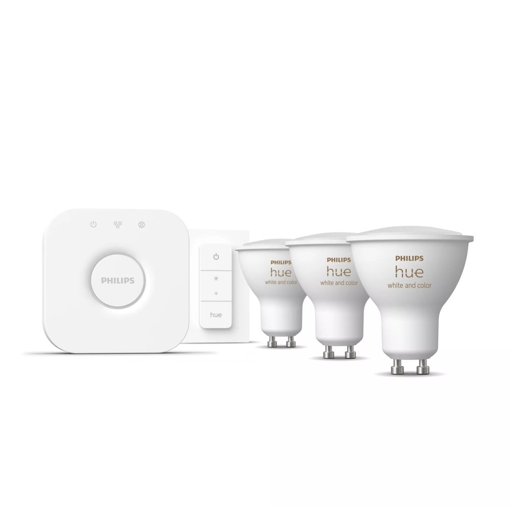 Kit start smart GU10, 5 buc. 6 W White and color ambiance – Philips Hue