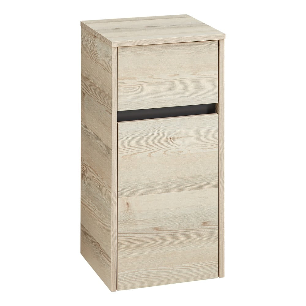Dulap de baie în culoare naturală jos/suspendat cu aspect de lemn de pin 72x35 cm Quickset 393 – Pelipal
