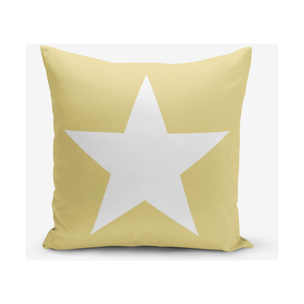 Față de pernă Minimalist Cushion Covers Stars, 45 x 45 cm, galben bonami.ro