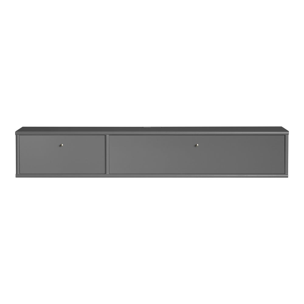 Comodă TV gri antracit 136x22 cm Mistral – Hammel Furniture