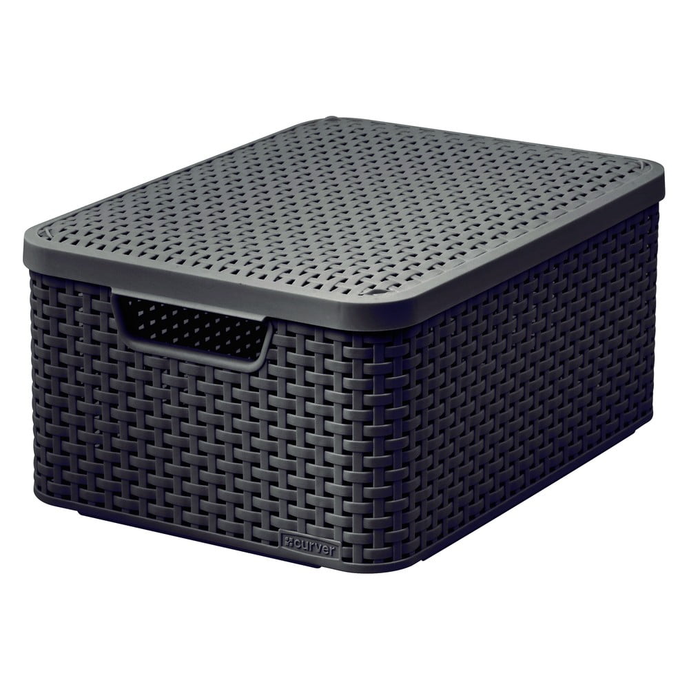 Cutie de depozitare cu capac curver style, 18 l, maro