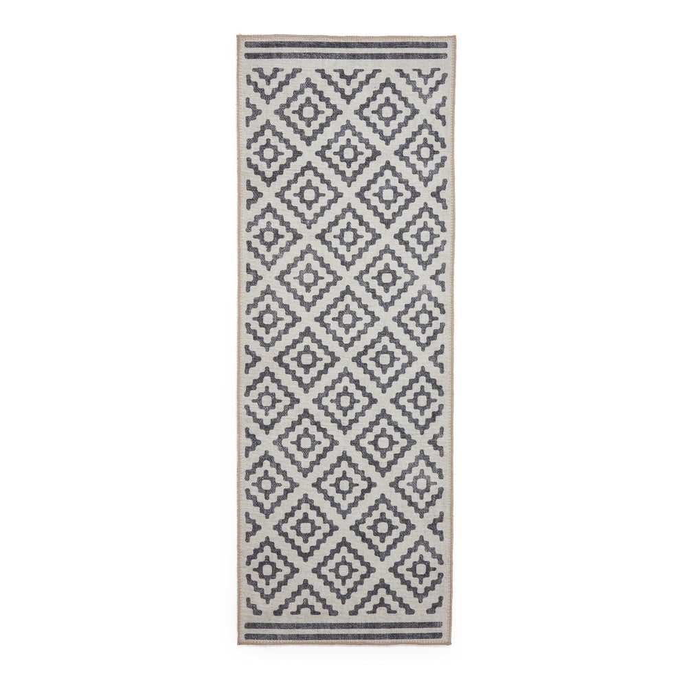Covor tip traversă gri lavabil 61x170 cm Coral Grey – Think Rugs