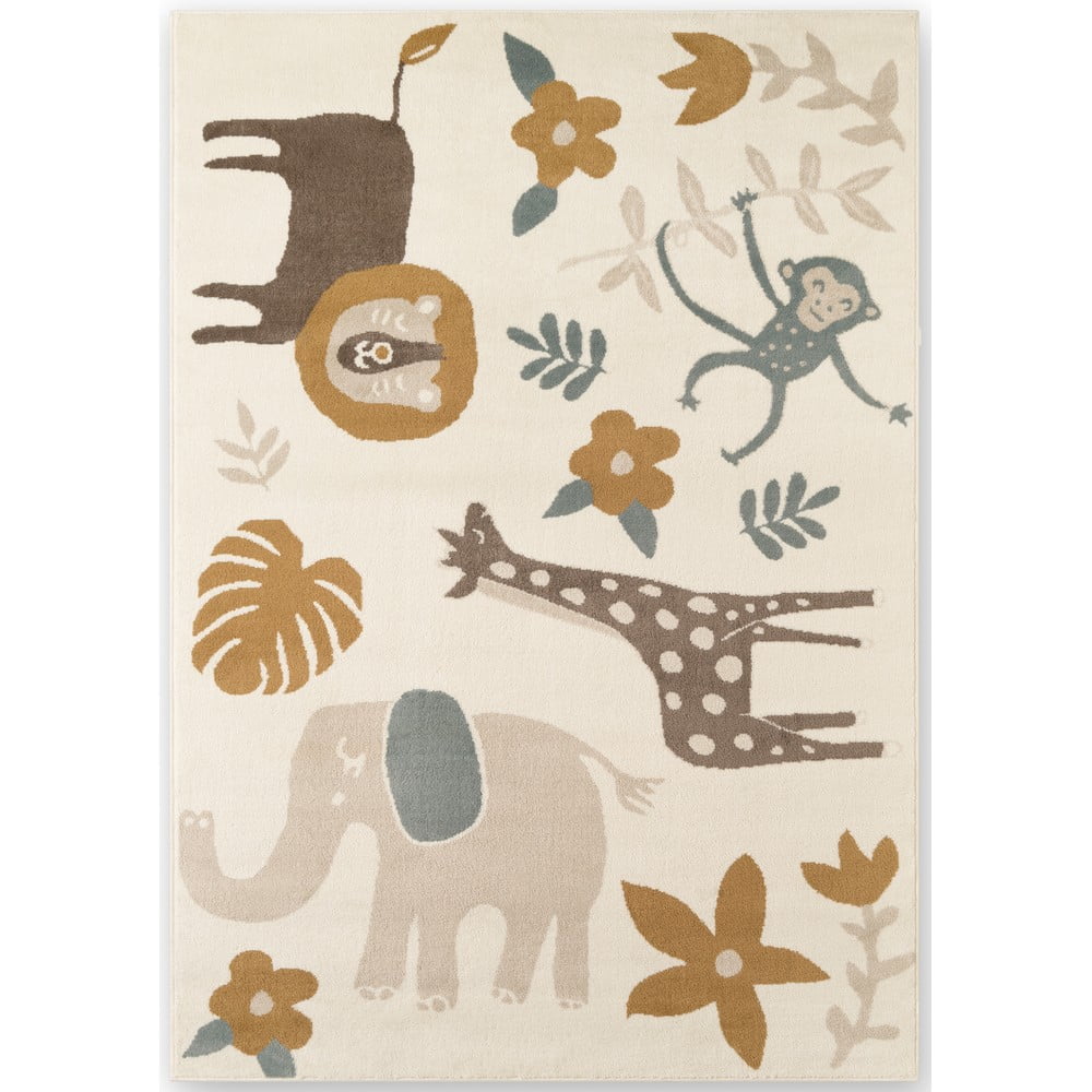 Covor pentru copii crem 160x235 cm Animal Safari – Hanse Home