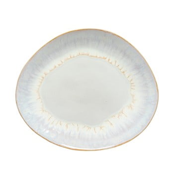 Farfurie ovală din gresie ceramică costa nova brisa, ⌀ 27 cm, alb