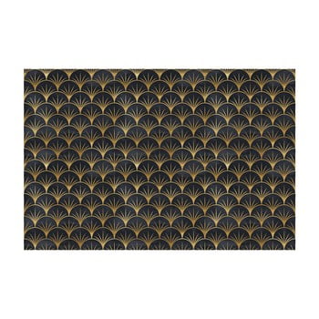 Tapet decorativ pentru mobilier ambiance youlika, negru - auriu