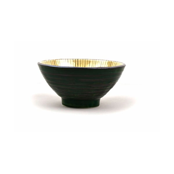 Bol din ceramică MIJ, ø 16 cm, verde-galben