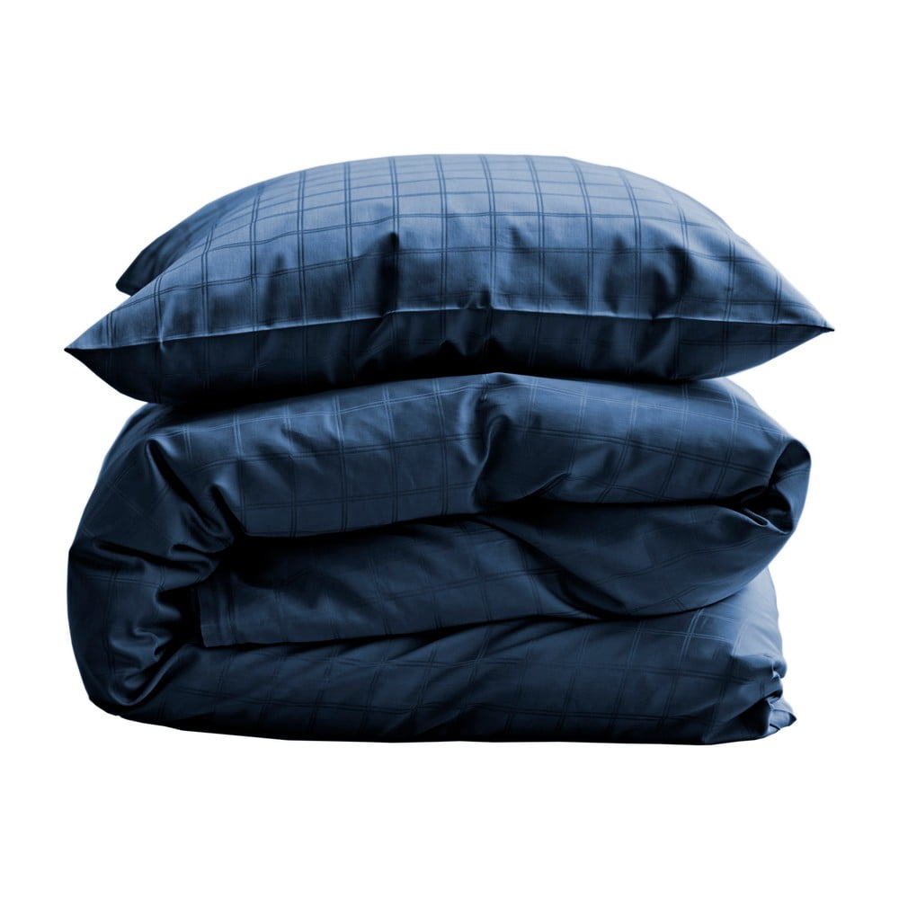 Lenjerie de pat albastră din bumbac pentru pat de o persoană 140x200 cm Clear – Södahl