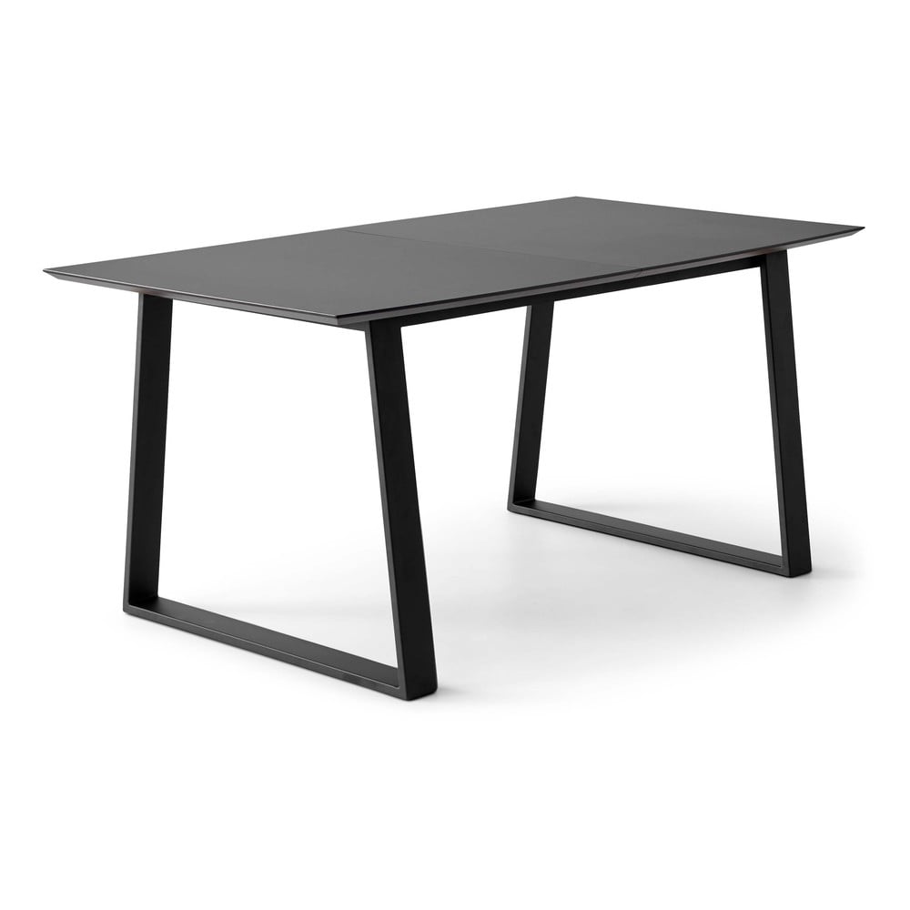 Masă de dining neagră extensibilă cu blat negru 90x165 cm Meza – Hammel Furniture