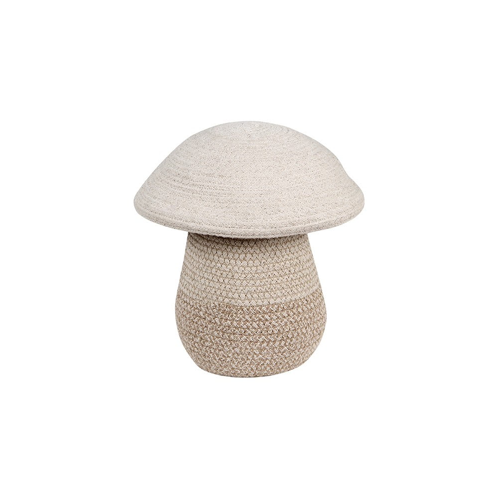 Coș de jucării pentru copii bej din material textil ø 23x27 cm Mushroom – Lorena Canals