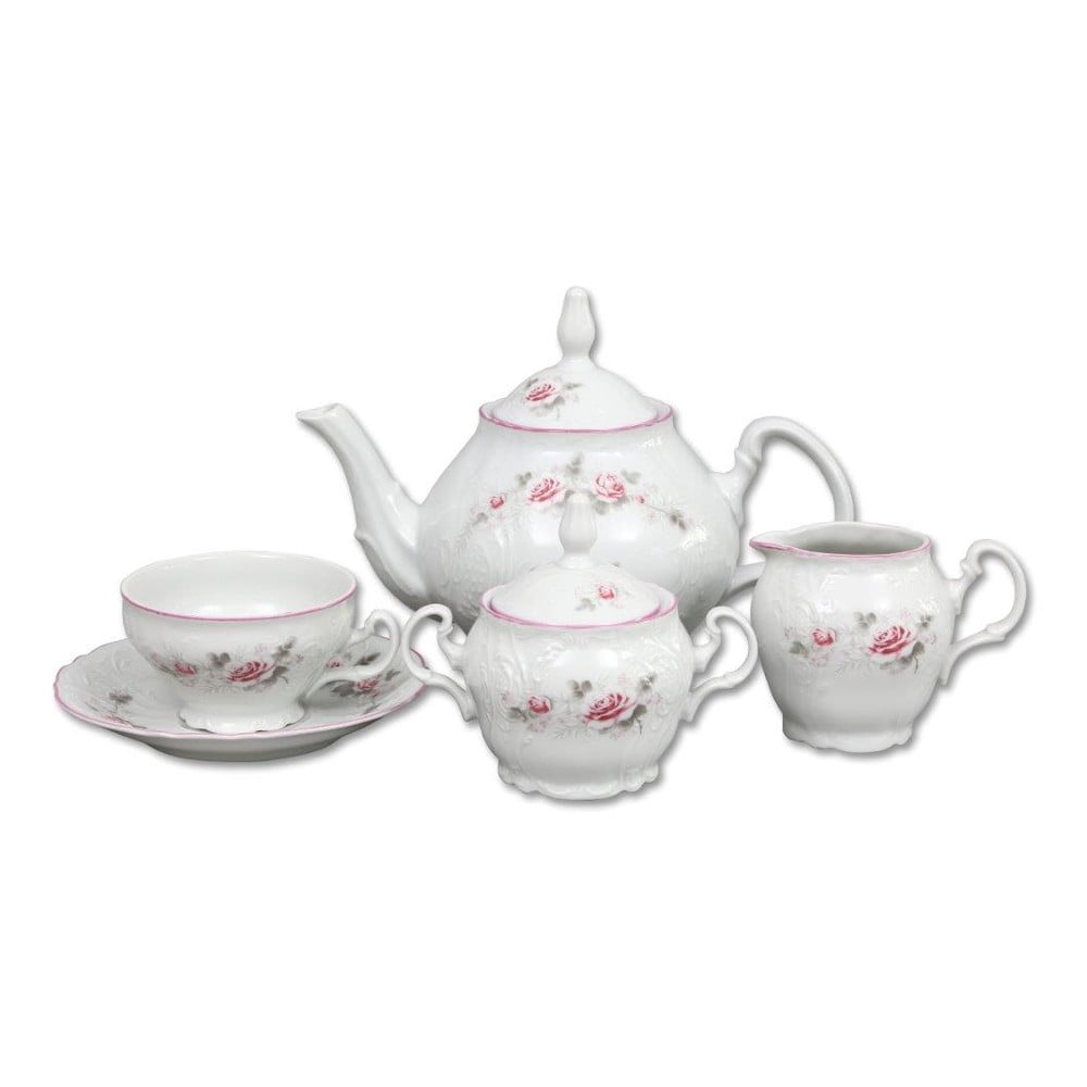 Set din porțelan pentru ceai, model trandafiri Thun Bernadotte bonami.ro imagine model 2022