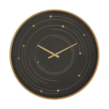 Ceas de perete cu ramă mauro ferretti plix, ø 60 cm, auriu - negru