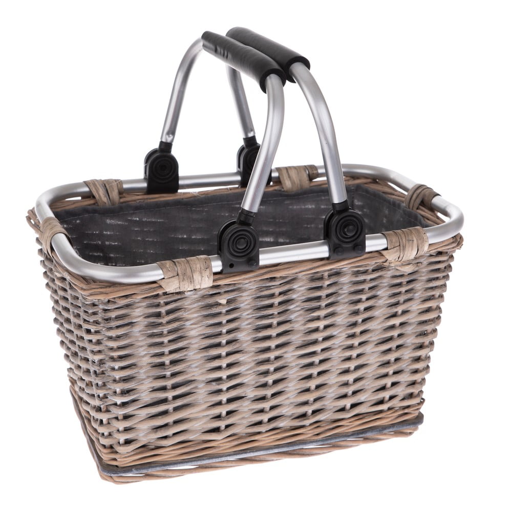 Coș picnic din răchită cu mânere metalice dakls sono