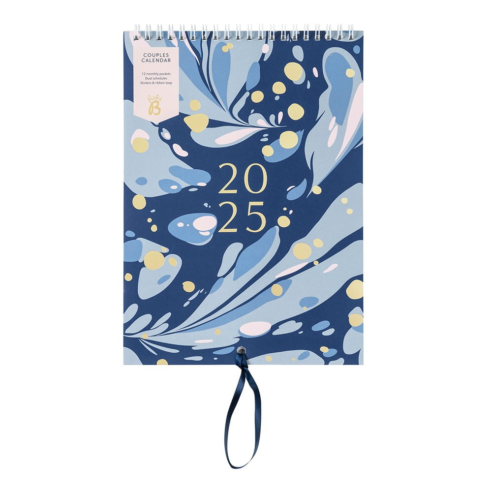 Calendar pentru cupluri 13 pag. Navy Marble – Busy B