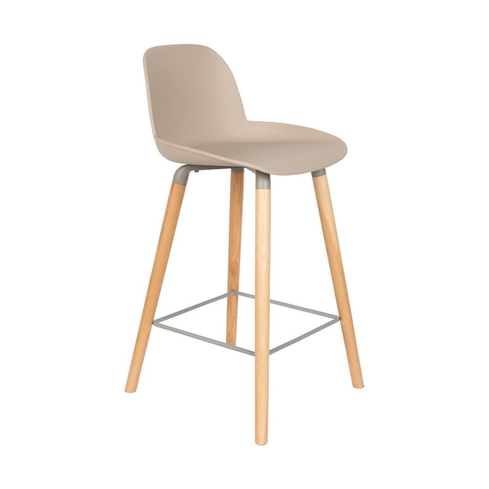 Set 2 scaune bar Zuiver Albert Kuip, înălțime scaun 65 cm, bej – gri bonami.ro pret redus