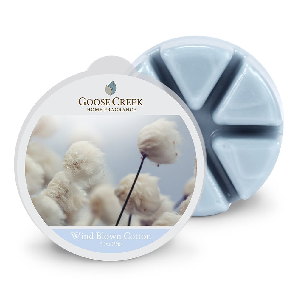 Ceară parfumată pentru lampă aromaterapie Goose Creek Wind Blown Cotton, 65 ore de ardere