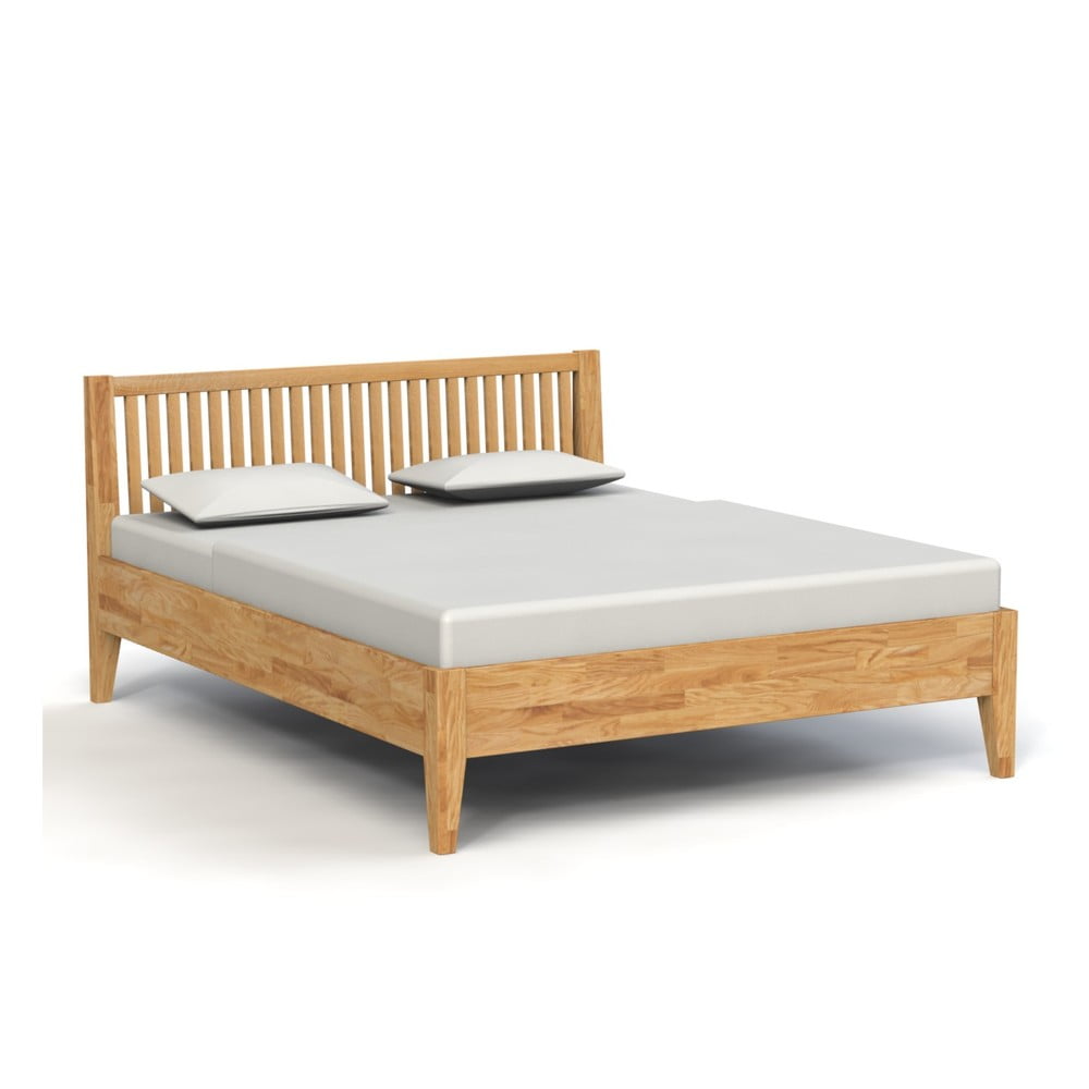 Pat dublu din lemn de stejar 160×200 cm Odys – The Beds 160x200