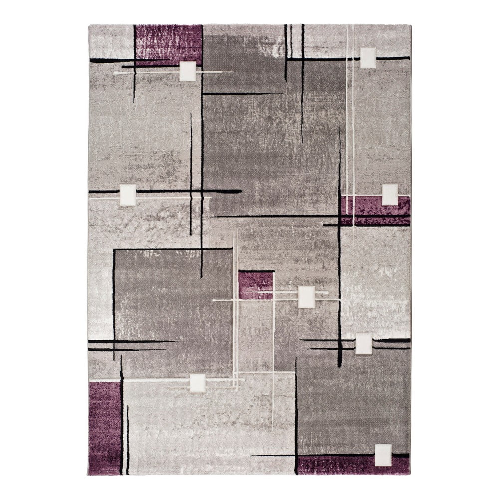 Covor Universal Detroit, 80 x 150 cm, gri – violet 150 imagine noua