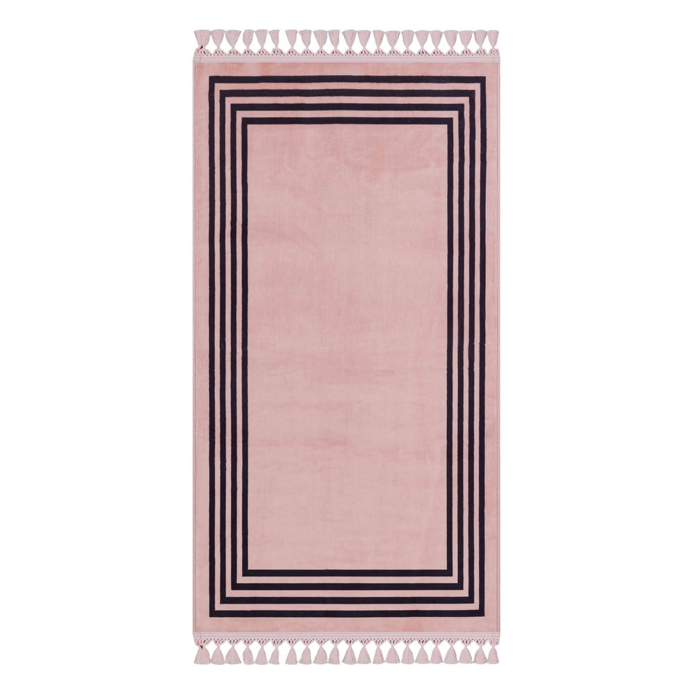 Covor tip traversă roz lavabil 300×100 cm – Vitaus 300x100 imagine noua