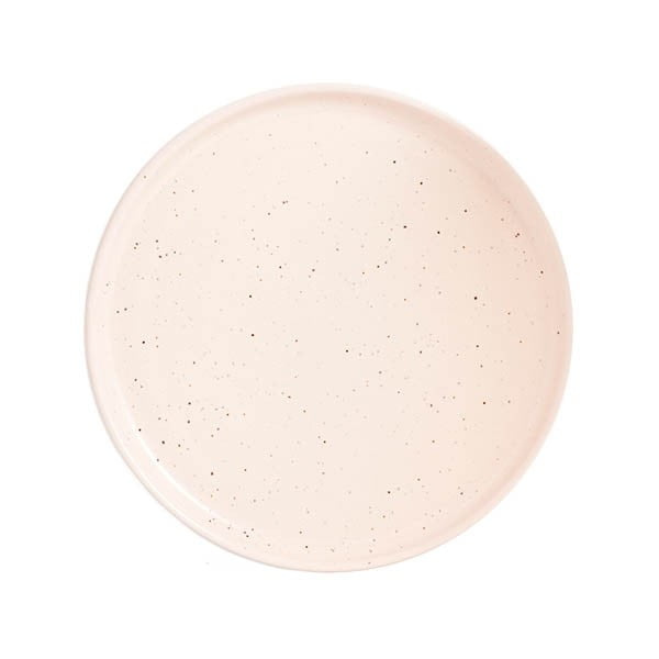 Farfurie mare din gresie ÅOOMI Dust, ø 27,5 cm, roz deschis