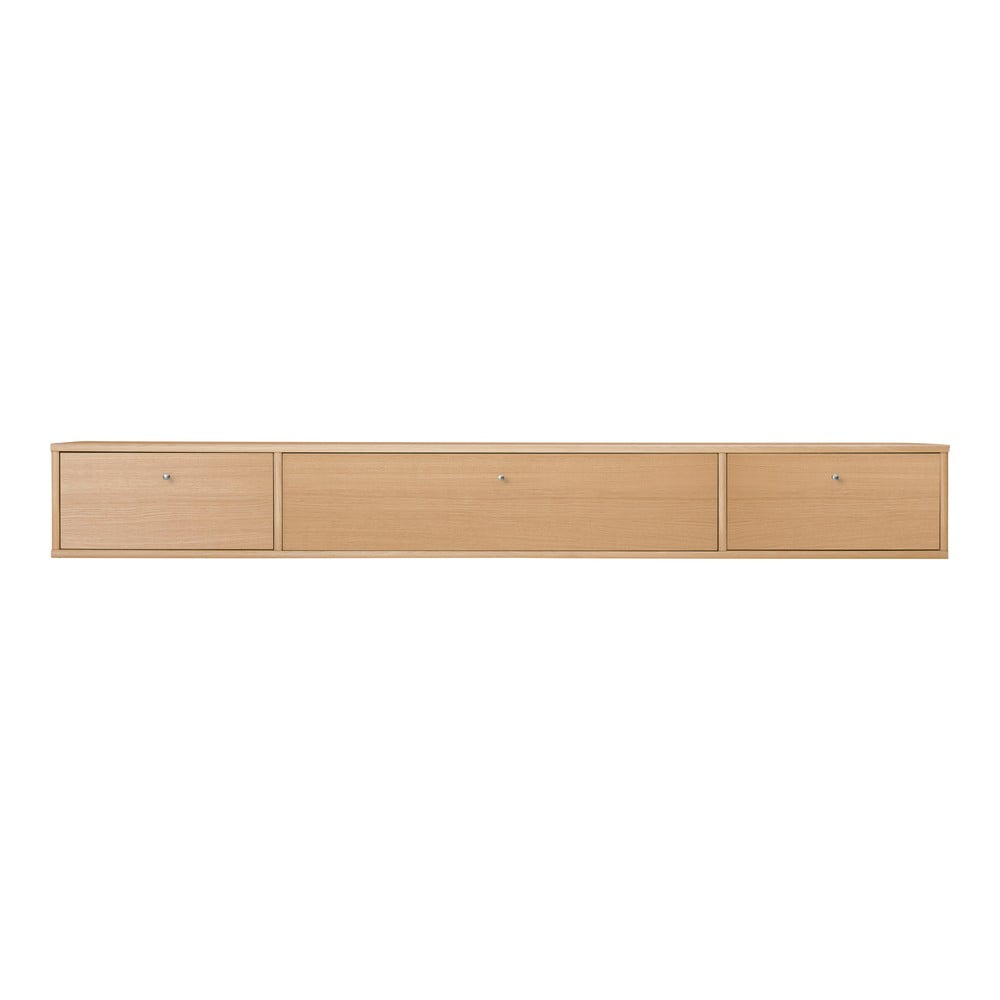 Comodă TV în culoare naturală cu aspect de lemn de stejar 176x22 cm Mistral – Hammel Furniture