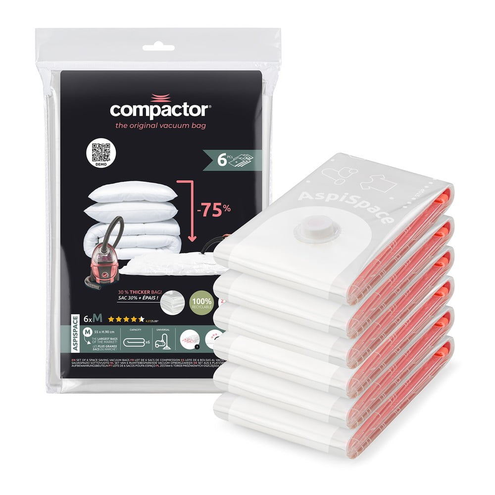 Saci de vidat 6 buc. Vacuum M – Compactor